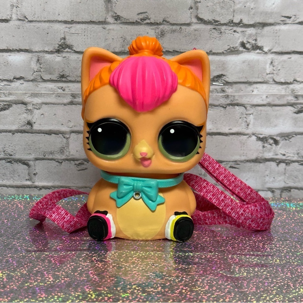 L.O.L. Surprise! Biggie Pet NEON KITTY Backpack Money Bank 7 in Vintage 2013